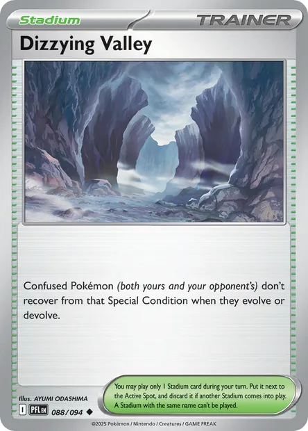 Dizzying Valley, Pokémon card PFL 088 — Phantasmal Flames set