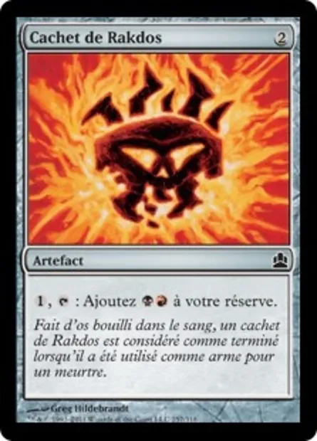Cachet de Rakdos, carte Magic CMD 257 — extension Commander 2011