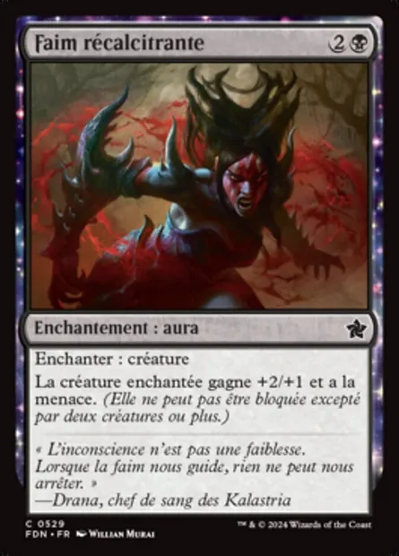 Faim récalcitrante, carte Magic FDN 529 — extension Foundations