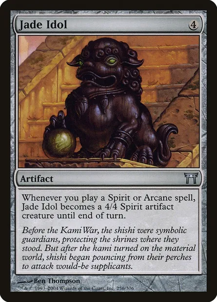 Jade Idol, Magic card CHK 256 — Champions of Kamigawa set