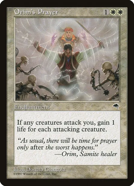 Orim's Prayer, Magic card TMP 32 — Tempest set