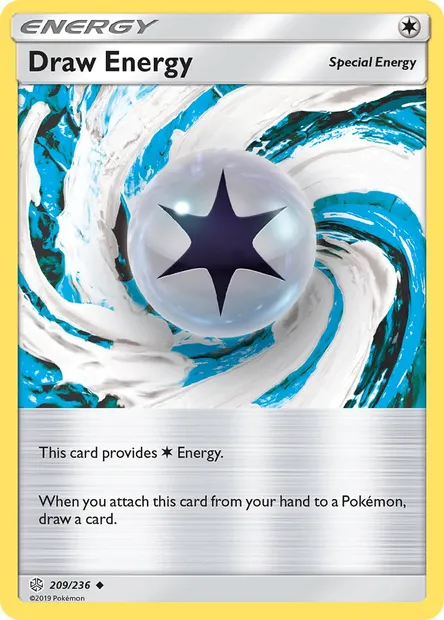 Draw Energy, Pokémon card CEC 209 — Cosmic Eclipse set