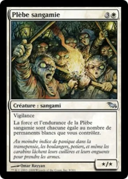 Plèbe sangamie, carte Magic SHM 9 — extension Sombrelande