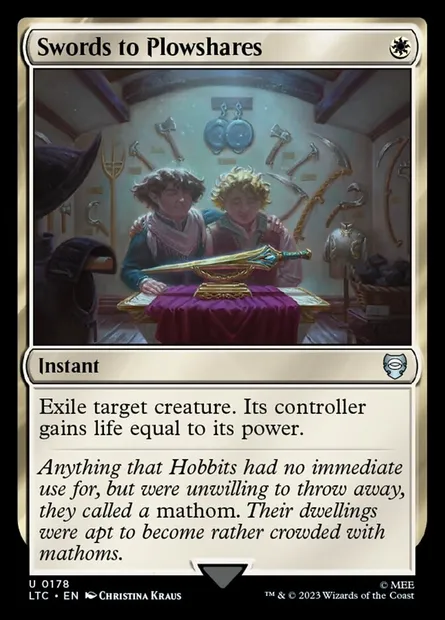 Swords to Plowshares, Magic card LTC 178 — Tales of Middle-earth Commander set