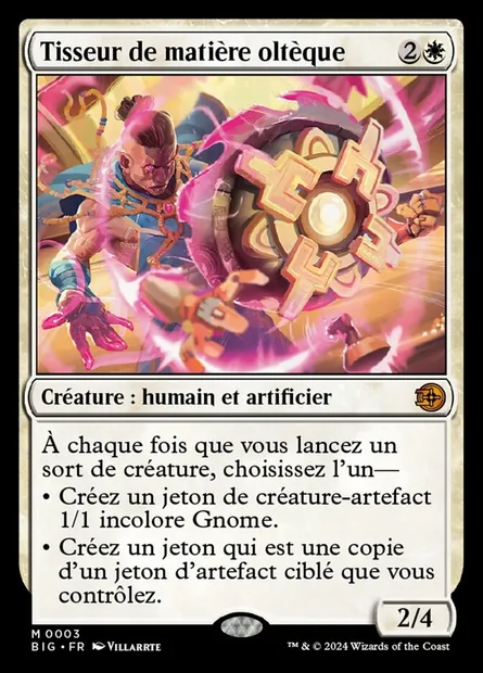 Tisseur de matière oltèque, carte Magic BIG 3 — extension The Big Score