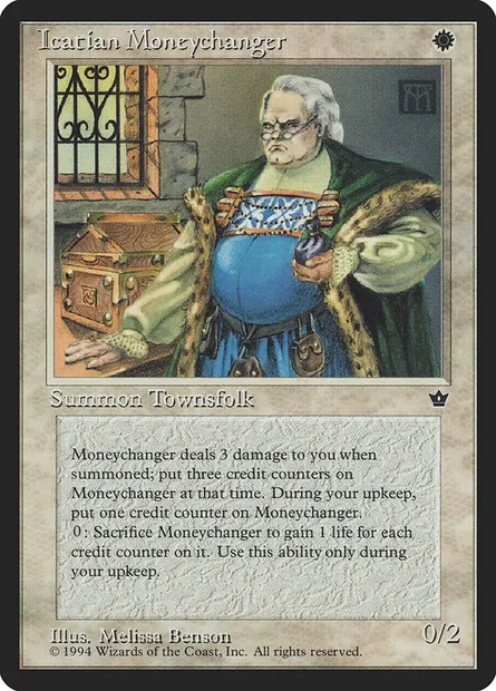 Icatian Moneychanger, carte Magic FEM 10c — extension Fallen Empires