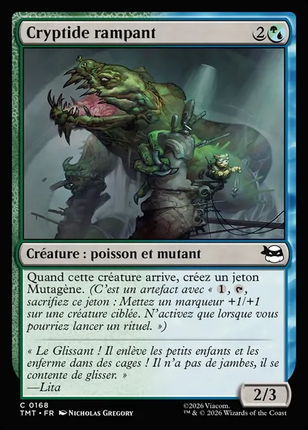 Cryptide rampant, carte Magic TMT 168 — extension Teenage Mutant Ninja Turtles