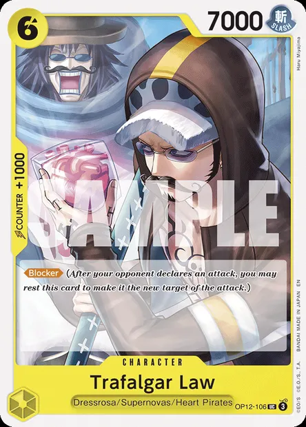 Trafalgar Law, One Piece card OP12-106 — LEGACY OF THE MASTER set