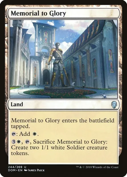 Memorial to Glory, Magic card DOM 244 — Dominaria set