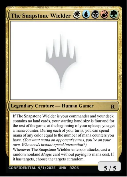 The Snapstone Wielder, Magic card UNK RZ06h — Unknown Event set