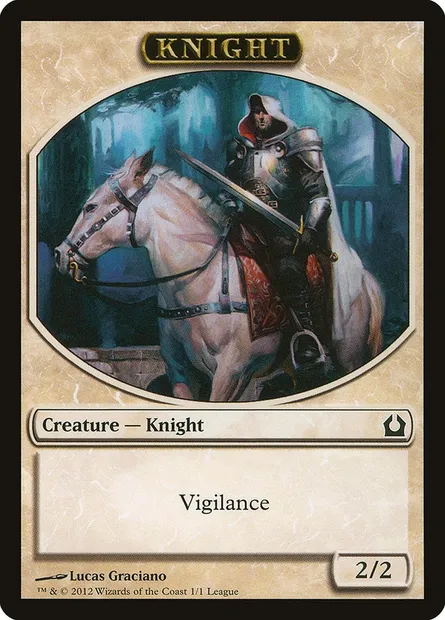 Knight, Magic card L12 2 — League Tokens 2012 set