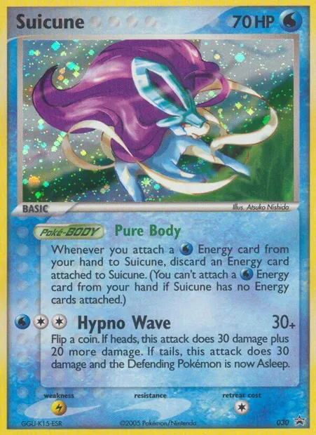Suicune, Pokémon card PR-NP 30 — Nintendo Black Star Promos set