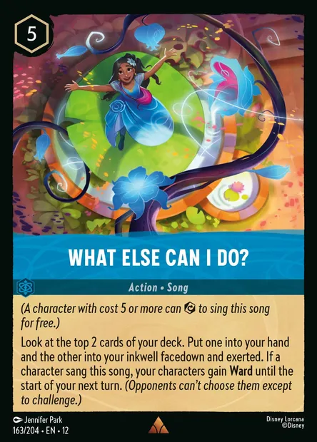 What Else Can I Do?, Disney Lorcana card CH12-163 — Wilds Unknown set