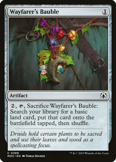 Wayfarer's Bauble, Magic card MOC 389 — March of the Machine Commander set