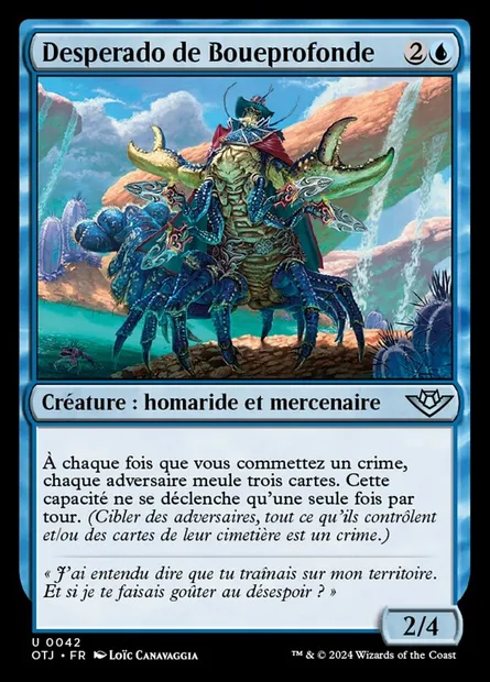 Desperado de Boueprofonde, carte Magic OTJ 42 — extension Outlaws of Thunder Junction