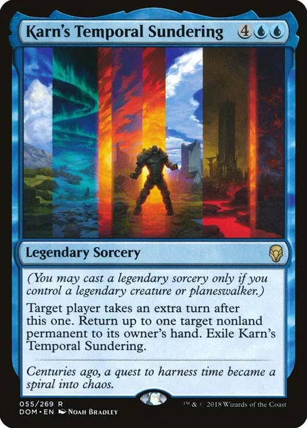 Karn's Temporal Sundering, Magic card DOM 55 — Dominaria set