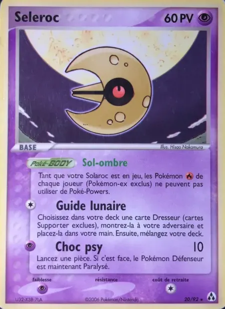 Séléroc, carte Pokémon LM 20 — extension EX Créateurs de légendes