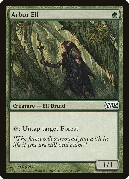 Arbor Elf, Magic card M13 160 — Magic 2013 set