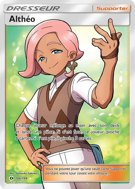 Althéo, carte Pokémon SUM 146 — extension Soleil et Lune