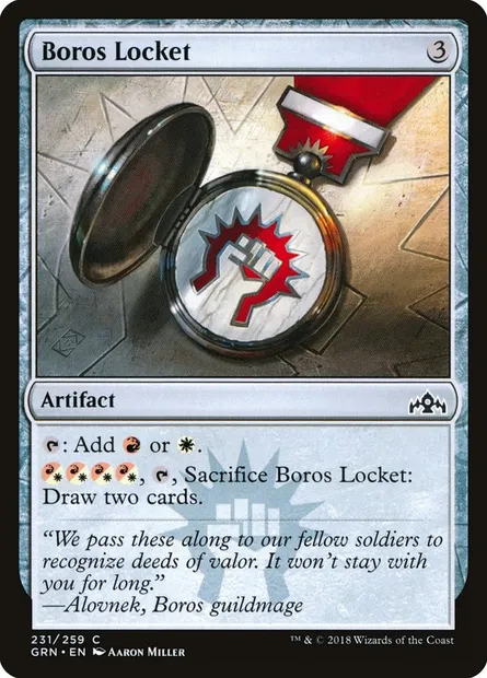 Boros Locket, Magic card GRN 231 — Guilds of Ravnica set