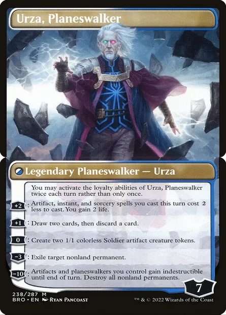 Urza, Planeswalker, carte Magic BRO 238b — extension La Guerre Fratricide
