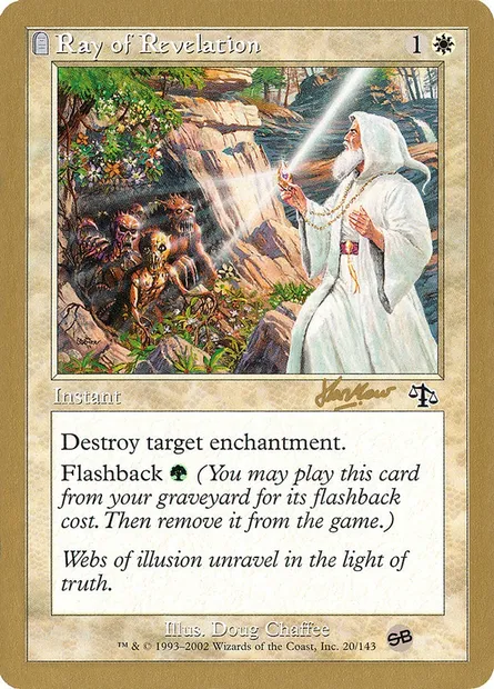Ray of Revelation, Magic card WC02 shh20sb — World Championship Decks 2002 set