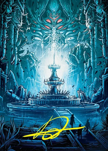 Island // Island, Magic card ADSK 28 — Duskmourn: House of Horror Art Series set