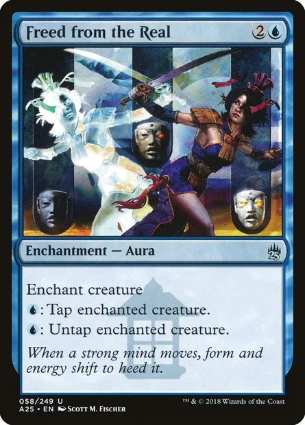 Freed from the Real, Magic card A25 58 — Masters 25 set