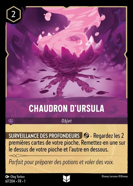 Chaudron d'Ursula, carte Disney Lorcana CH1-067 — extension Premier Chapitre