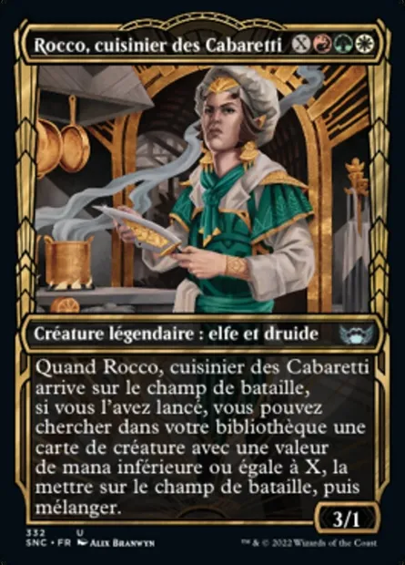 Rocco, cuisinier des Cabaretti, carte Magic SNC 332 — extension Les rues de la Nouvelle-Capenna