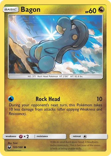 Bagon, Pokémon card CES 103 — Celestial Storm set