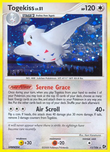 Togekiss, Pokémon card GE 11 — Great Encounters set