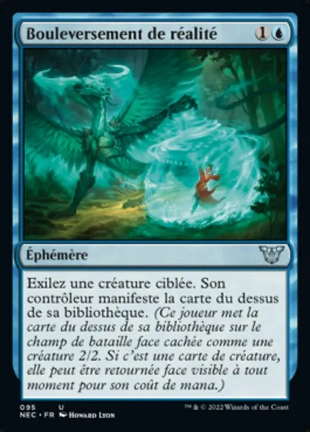 Bouleversement de réalité, carte Magic NEC 95 — extension Neon Dynasty Commander