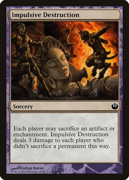 Impulsive Destruction, carte Magic TDAG 9 — extension Defeat a God
