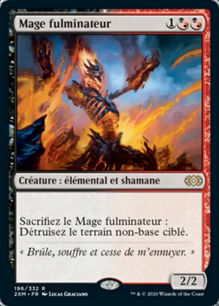 Mage fulminateur, carte Magic 2XM 196 — extension Double Masters