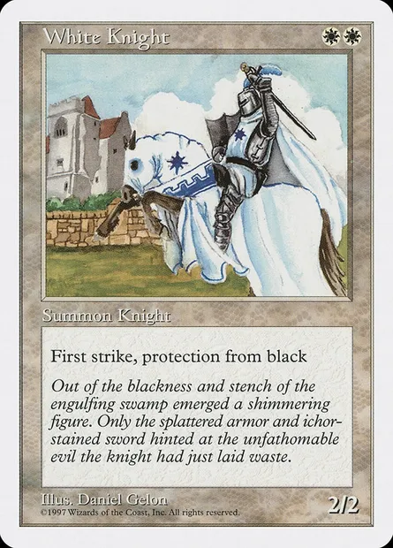 White Knight, Magic card 5ED 68 — Fifth Edition set