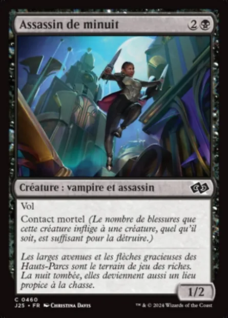 Assassin de minuit, carte Magic J25 460 — extension Foundations Jumpstart