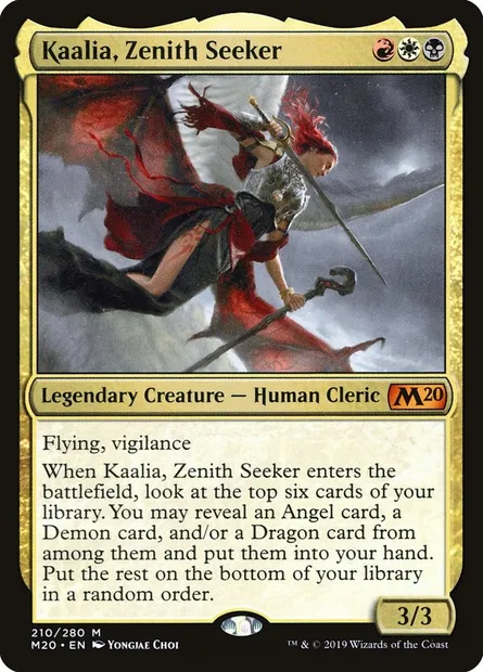 Kaalia, Zenith Seeker, Magic card M20 210 — Core Set 2020 set
