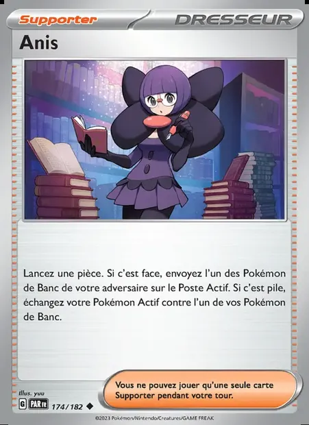 Anis, carte Pokémon PAR 174 — extension Faille Paradoxe