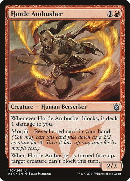 Horde Ambusher, Magic card KTK 110 — Khans of Tarkir set
