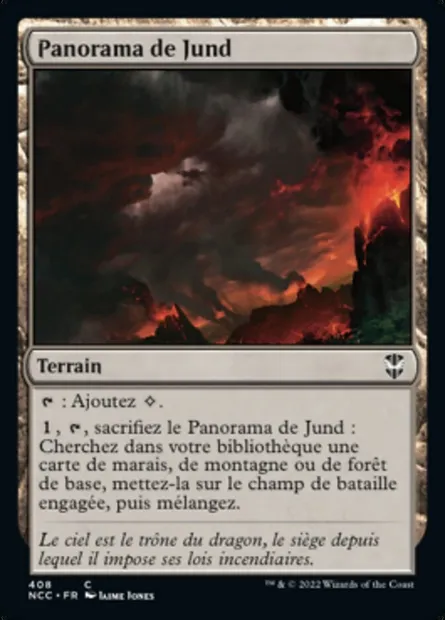 Panorama de Jund, carte Magic NCC 408 — extension New Capenna Commander