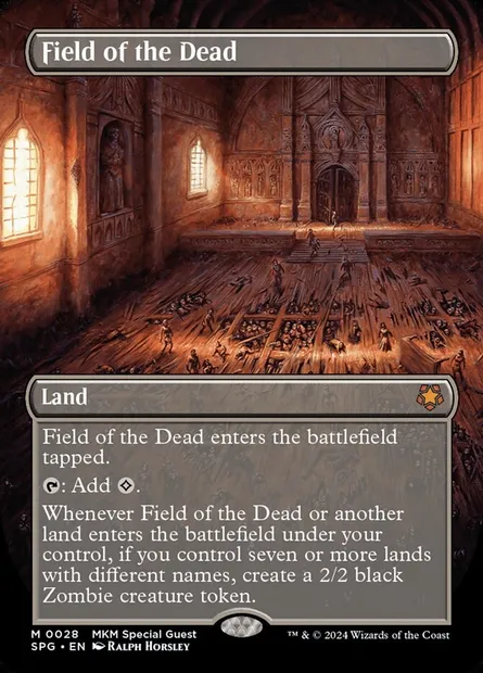 Field of the Dead, Magic card SPG 28 — Special Guests set