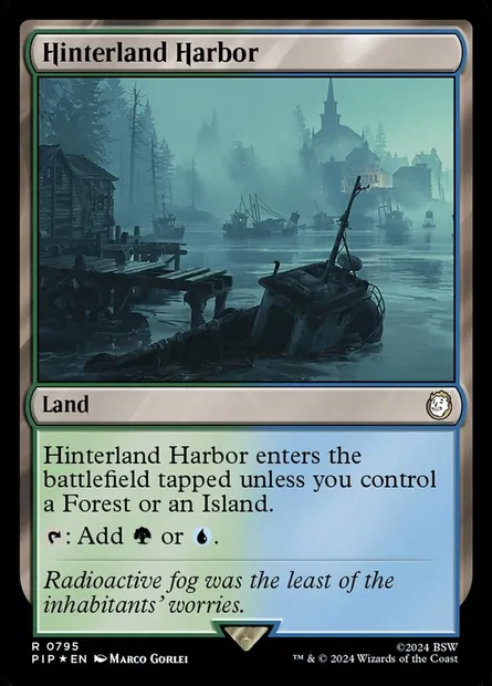 Hinterland Harbor, Magic card PIP 795 — Fallout set