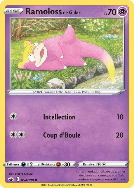 Ramoloss de Galar, carte Pokémon CRE 54 — extension Règne de Glace