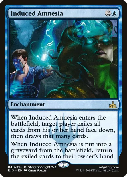 Induced Amnesia, Magic card RIX 40 — Rivals of Ixalan set
