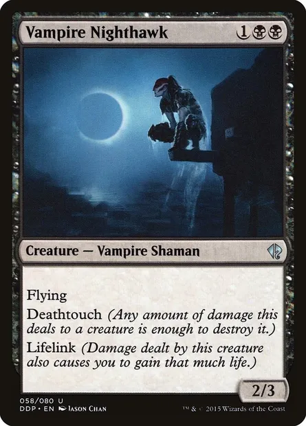 Vampire Nighthawk, Magic card DDP 58 — Duel Decks: Zendikar vs. Eldrazi set
