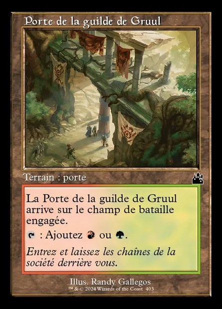 Porte de la guilde de Gruul, carte Magic RVR 403 — extension Ravnica Remastered
