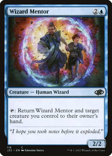 Wizard Mentor, Magic card J22 116 — Jumpstart 2022 set