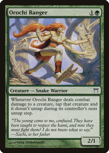 Orochi Ranger, Magic card CHK 235 — Champions of Kamigawa set