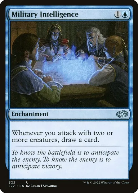 Military Intelligence, Magic card J22 322 — Jumpstart 2022 set